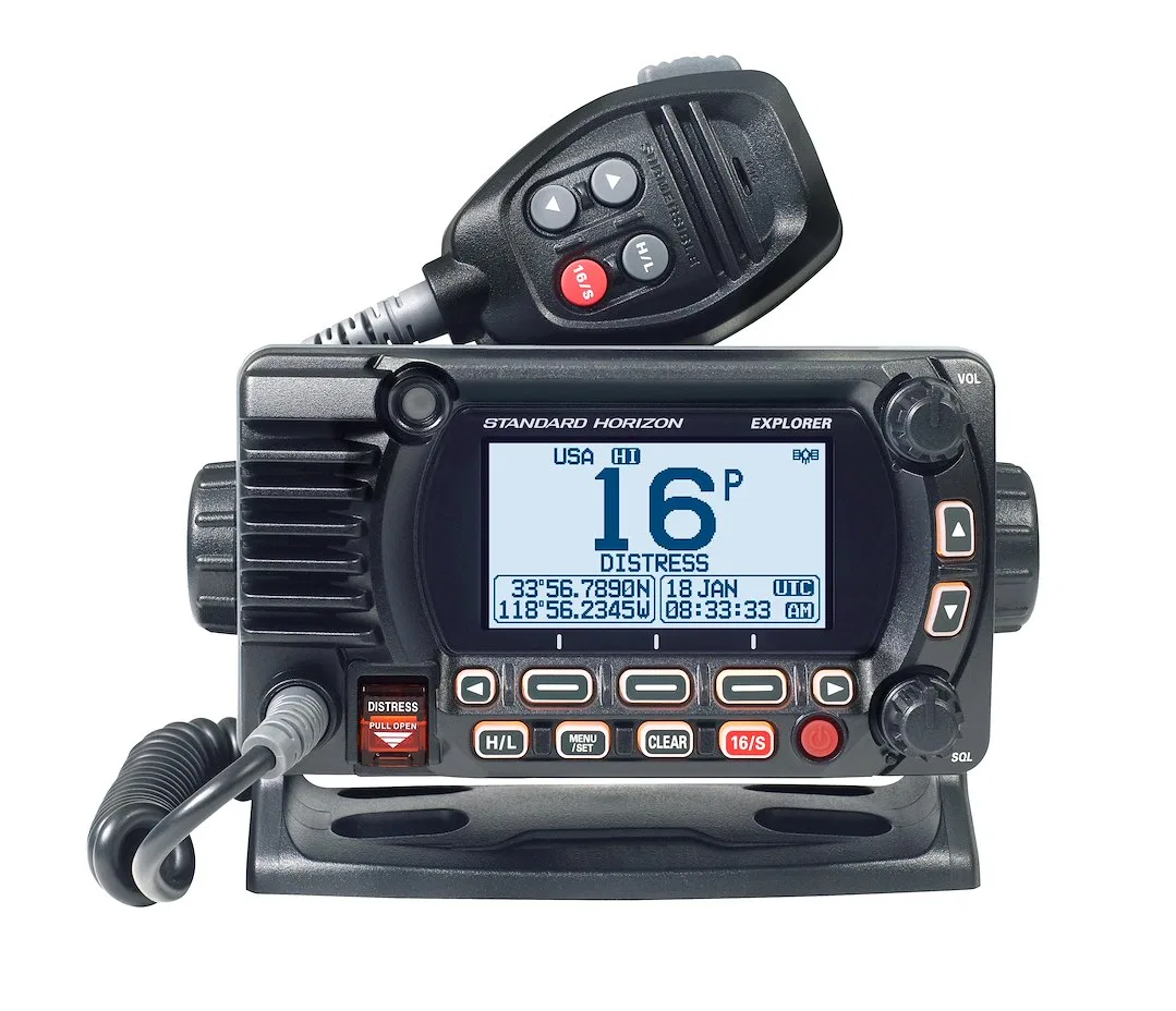 GX1850B – STANDARD VHF Radio, Fixed Mount United States/ Canadian/ International Channels 25 Watts NOAA Weather Chann...